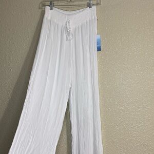 Goa Beach Wear by Japna White Wide Leg Pants NWT Size S